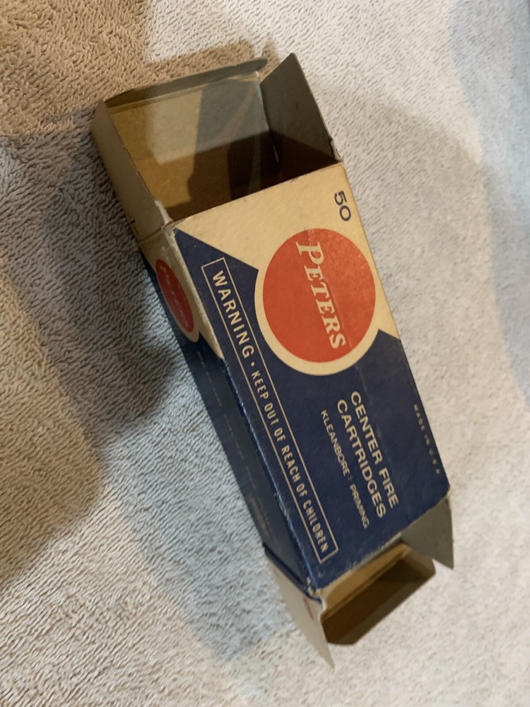 Vintage Peters Shell Box 357 Magnum Empty
