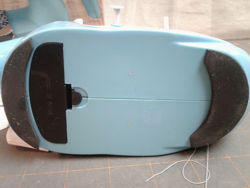 Mini Sewing Machine Blue Battery Powered