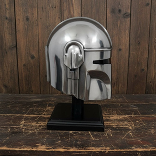 Mandalorian Helmet Armor with Inner Liner & Adjustable Chin Strap
