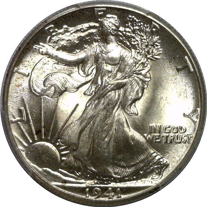 1941 Walking Liberty Half Dollar PCGS MS-66