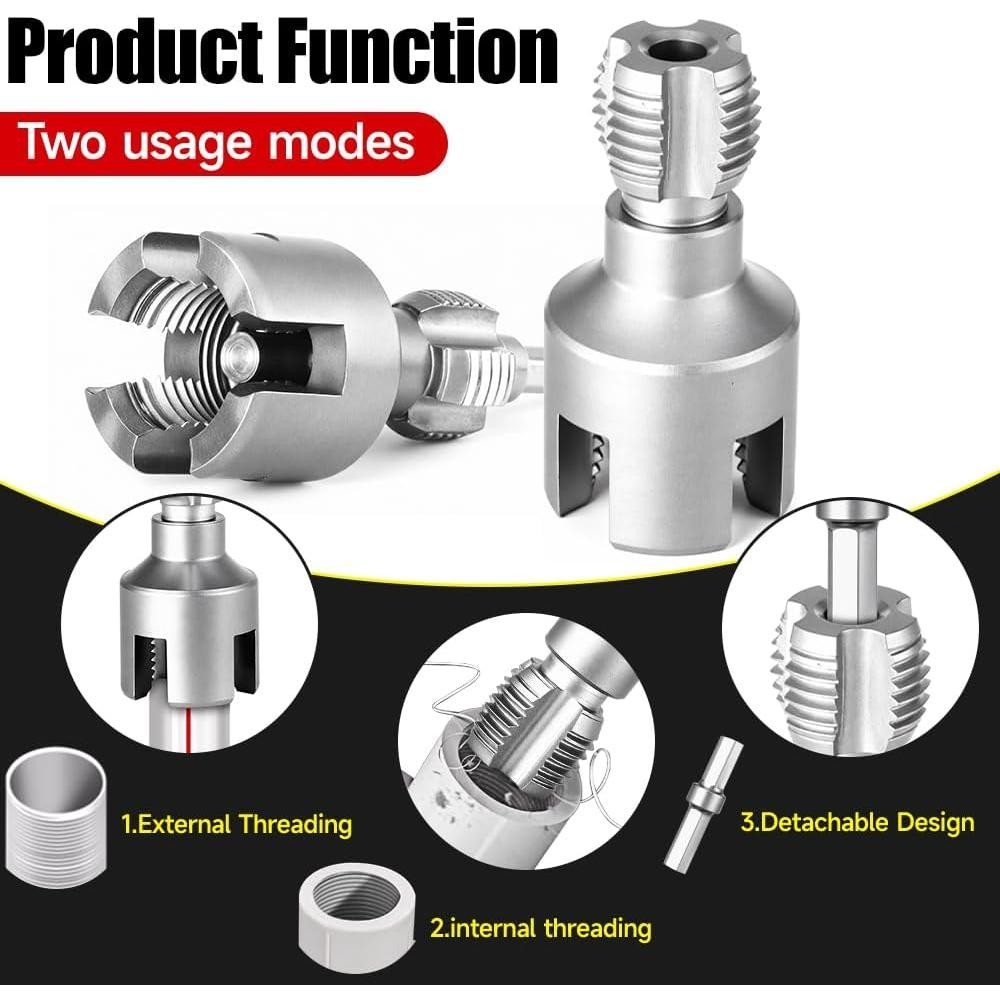 Pipe Threading Tool for Internal & External Threads Dual for PPR/PVC/MPP Pipes