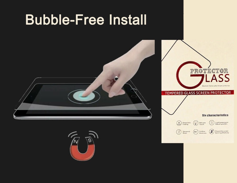 2-Packs 9H+ Tempered Glass Screen Protector For Apple iPad