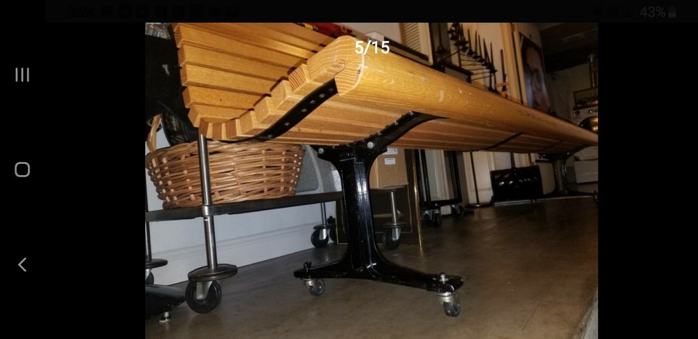 Oak Bench (Gretchen) (Industrial)
