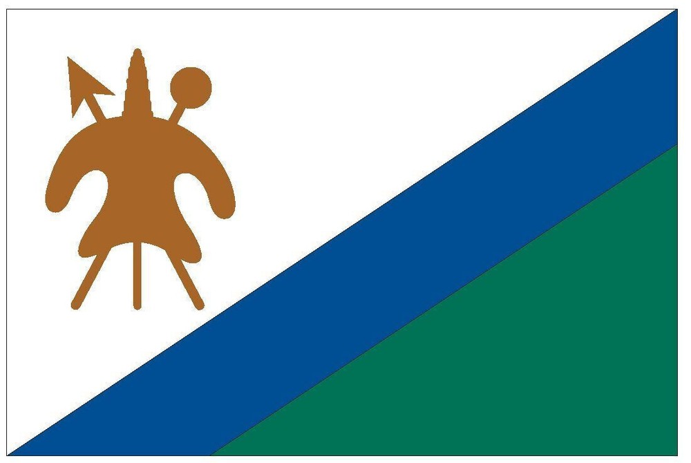 Lesotho International Flag Sticker Decal