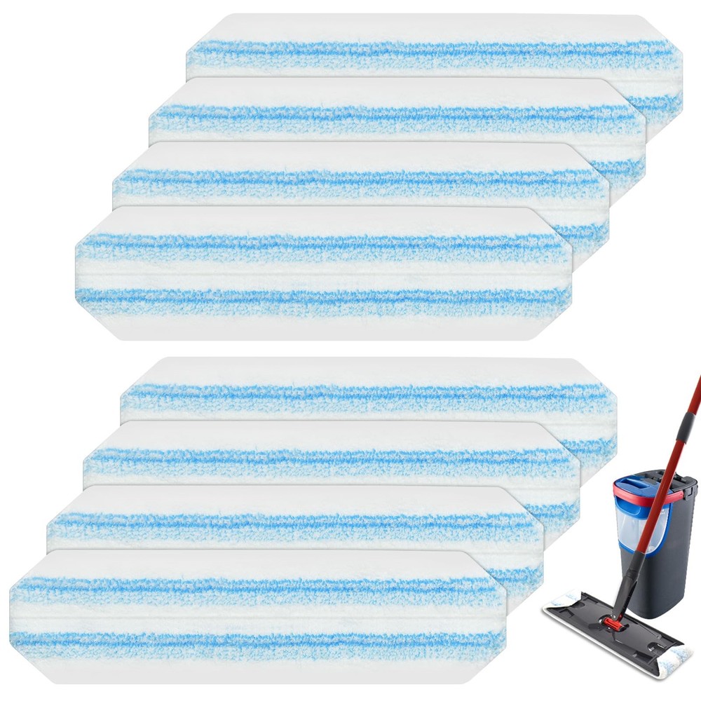 8 Pack Mop Pads Replacements Compatible with O Cedar H2prO Flat Mop System Mi...