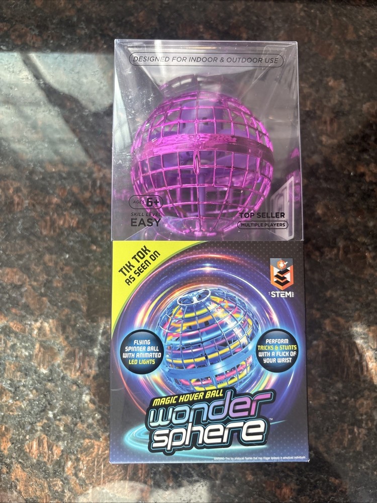 Wonder Sphere Magic Hover Ball Purple Skill Level Easy STEM Certified