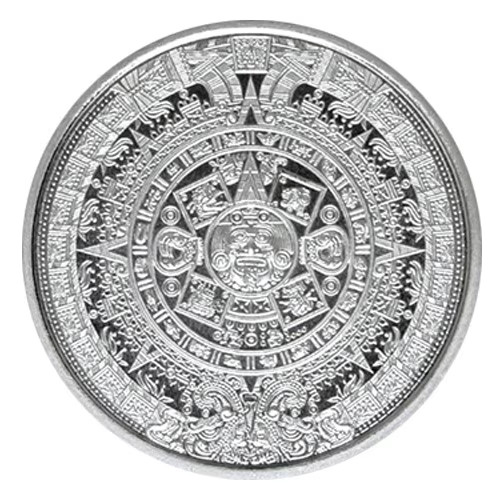 Silver 1/4 oz Aztec Calendar Round