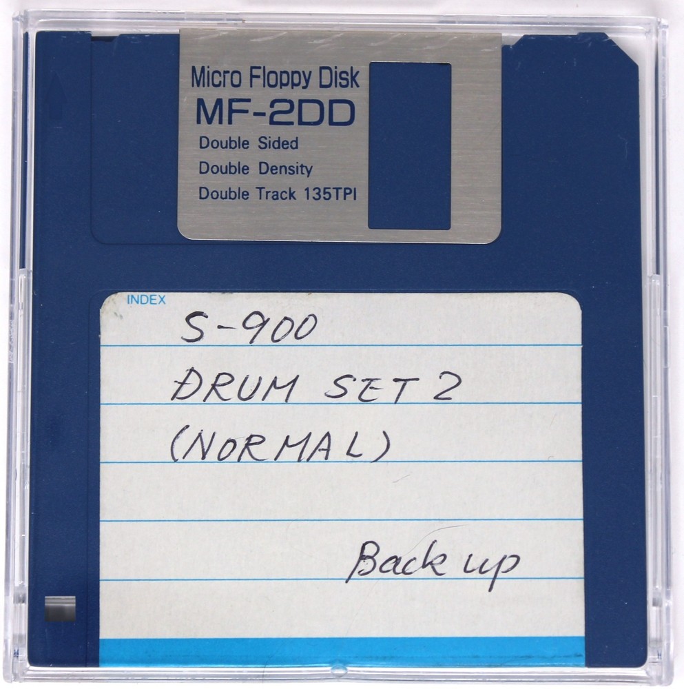 S-900 Drum Set 2 Normal Backup Akai S900 Format Floppy Disk
