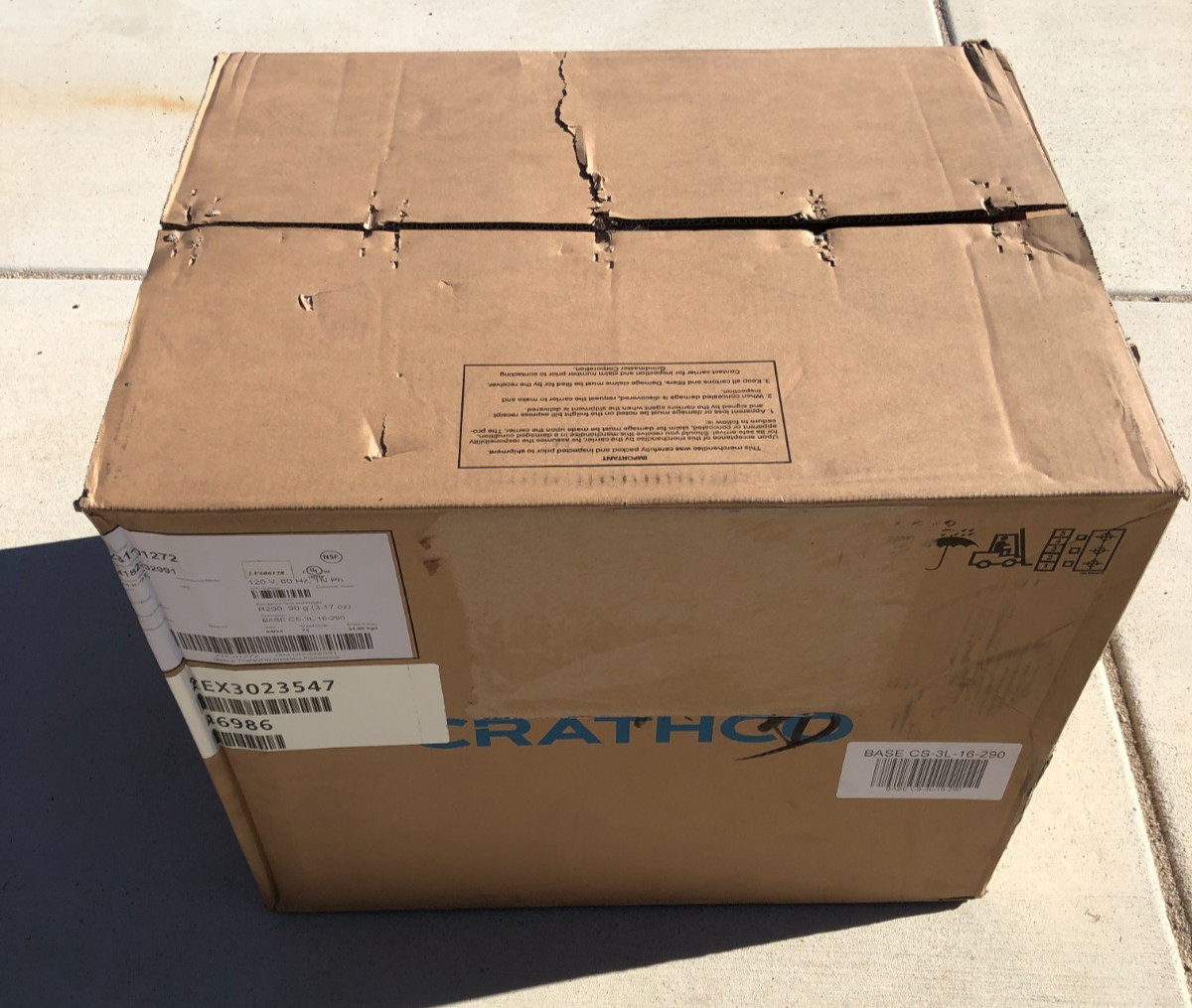 Crathco CS-3L-16-290 Simplicity Bubbler Cold Beverage Dispenser Base Only