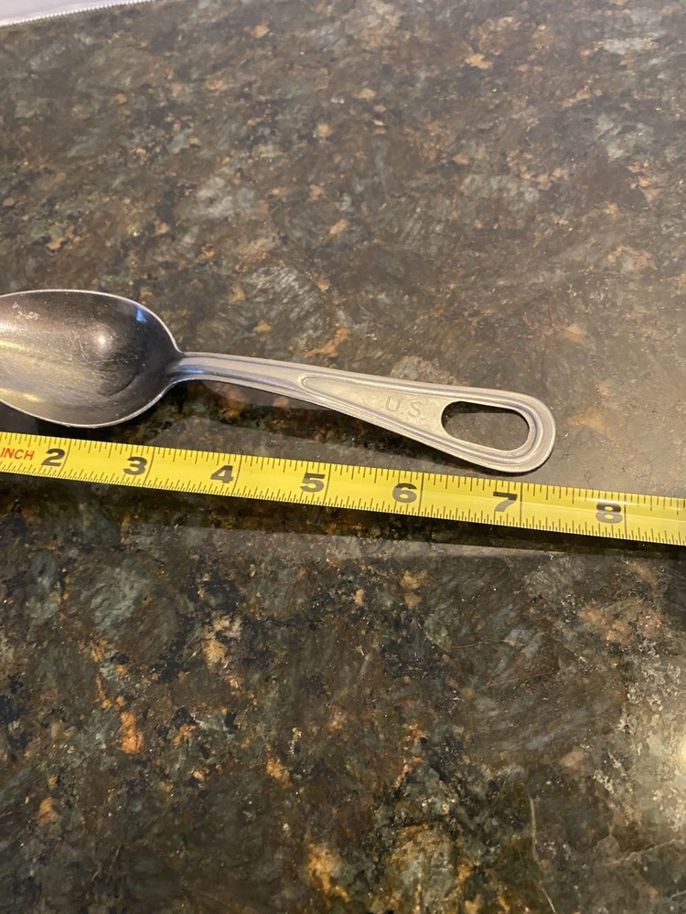 US Army Silco Stainless Spoon - 7.5"Long