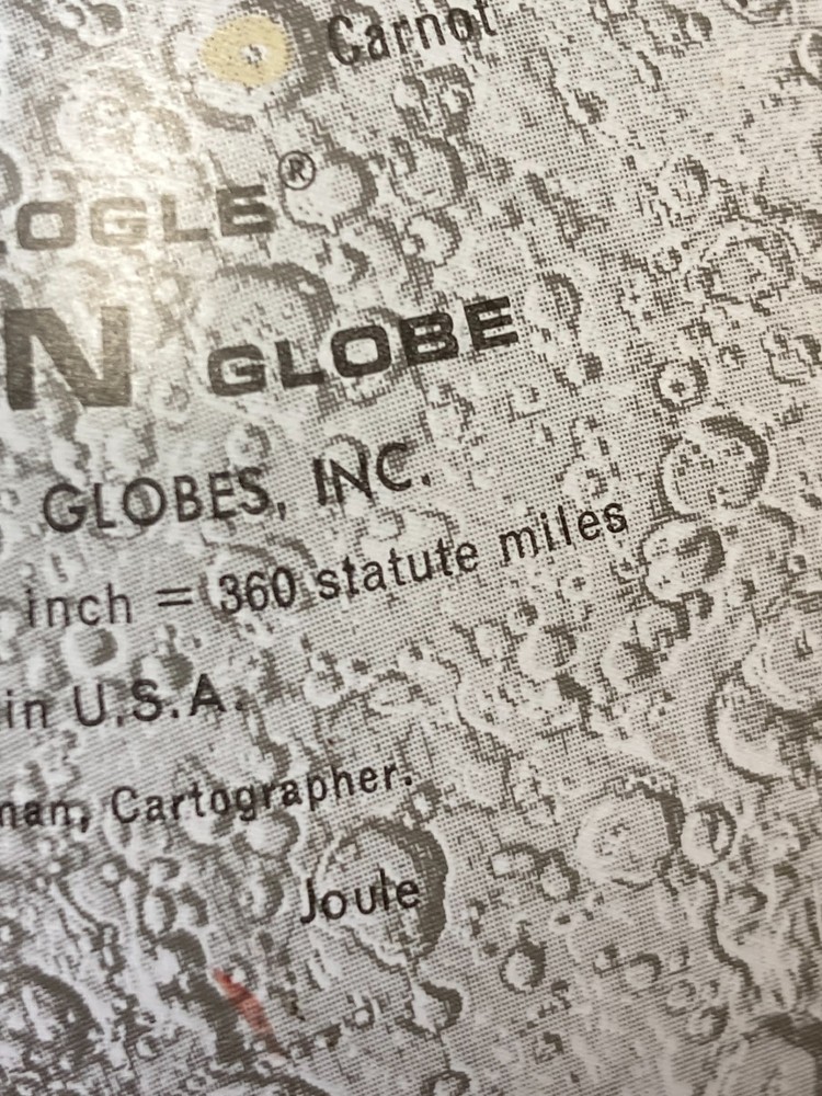 Vintage Replogle Moon Globe 6 inch
