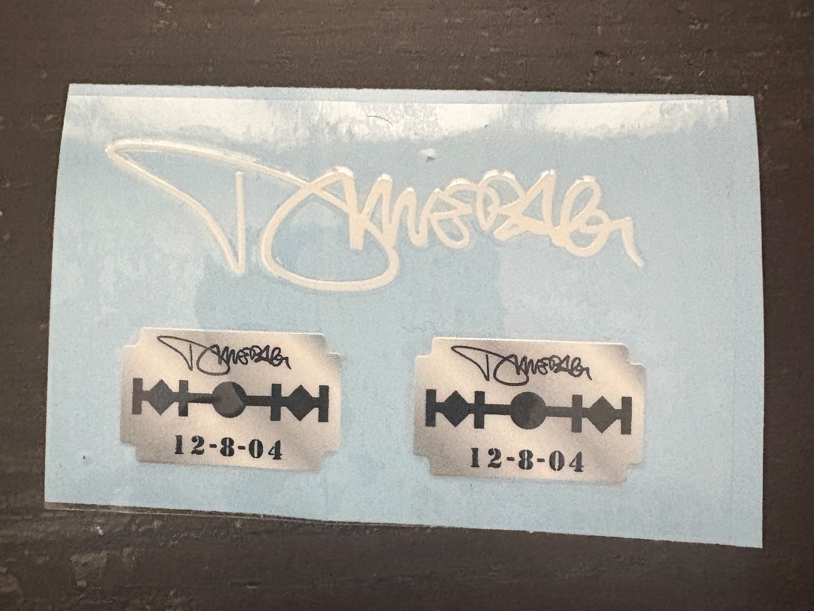 Dimebag Electric Guitar Autograph & Razor UV DTF premium durable Decal set