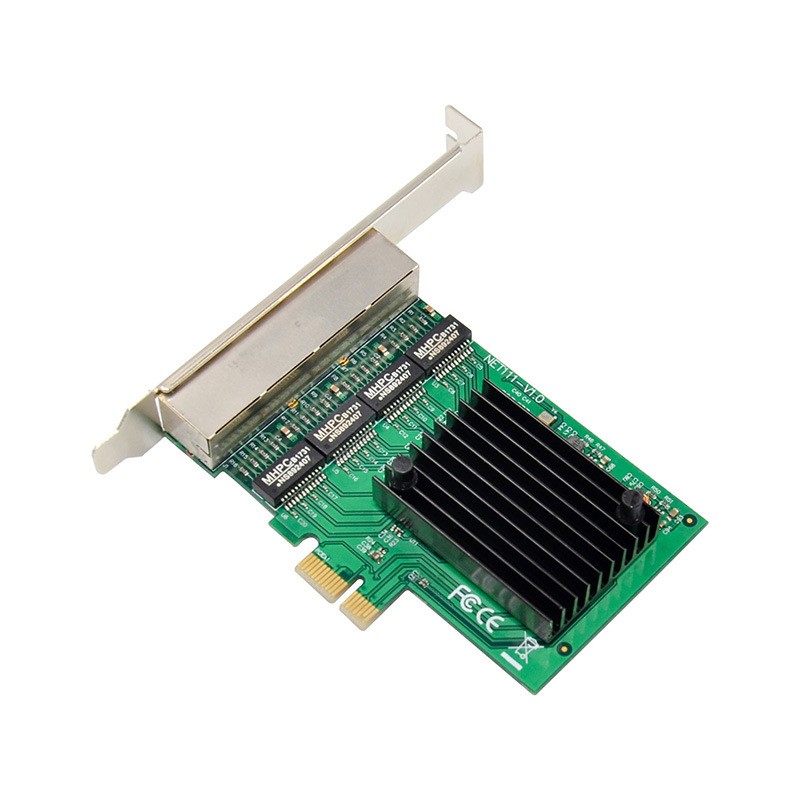 PCIe x1 RTL8111F 4-port Gigabit Ethernet Server Network Interface 100/1000Mbps