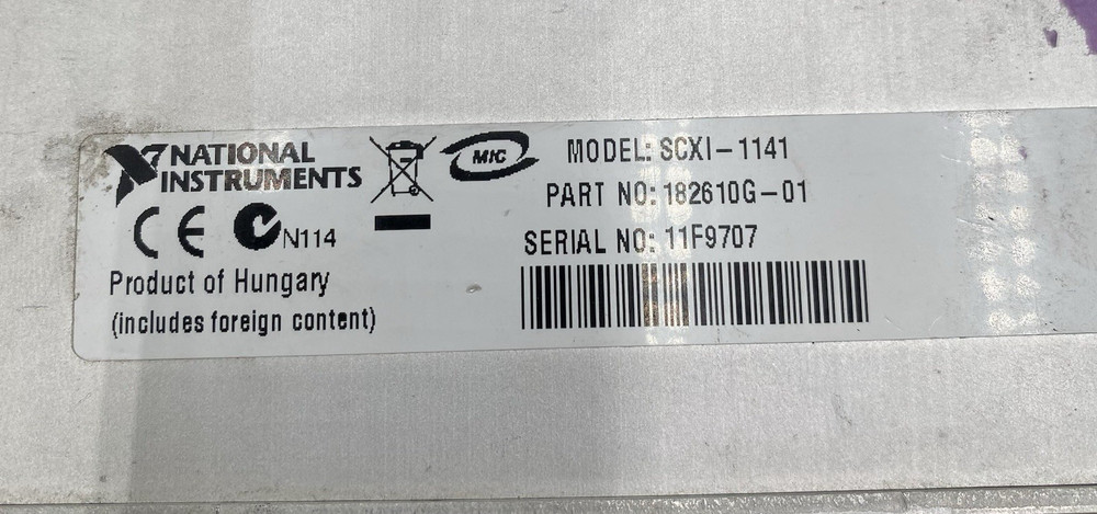 NATIONAL INSTRUMENTS SCXI-1141