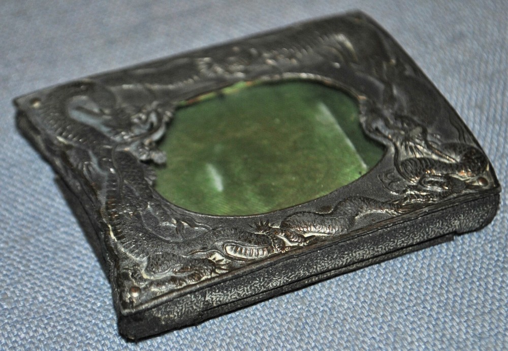 WWII Era Small Chinese Dragon Photo Frame