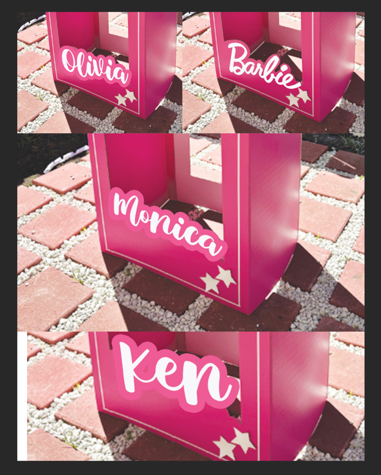 4ft, 5ft and 6ft tall, doll photo box, popular photo booth props birthday party