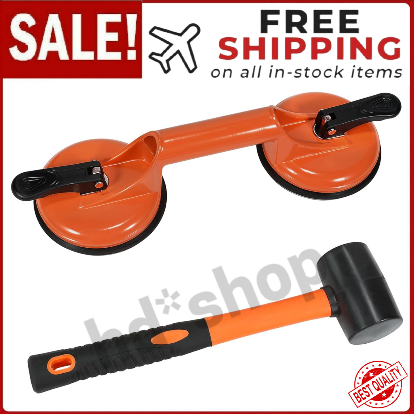 Floor Gap Fixer Tool for Laminate Floor Gap Repair Plank Grabber, with Mallet