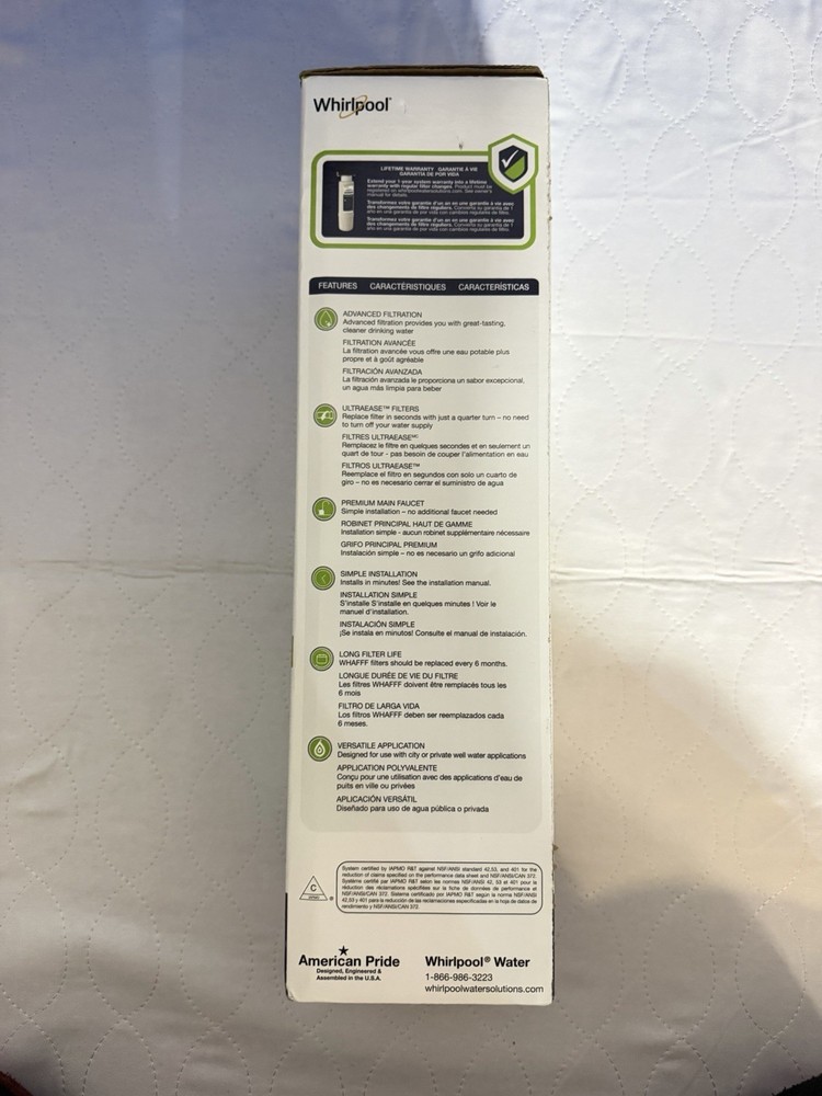 Whirlpool KITCHEN & BATH UNDERSINK WATER FILTRATION SYSTEM