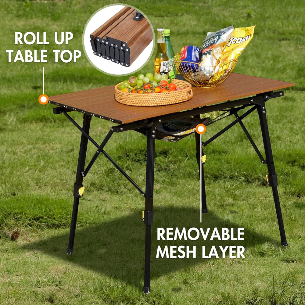 Camping Table Portable Folding Table Ultra Lightweight Folding Camp Table 4 Adju