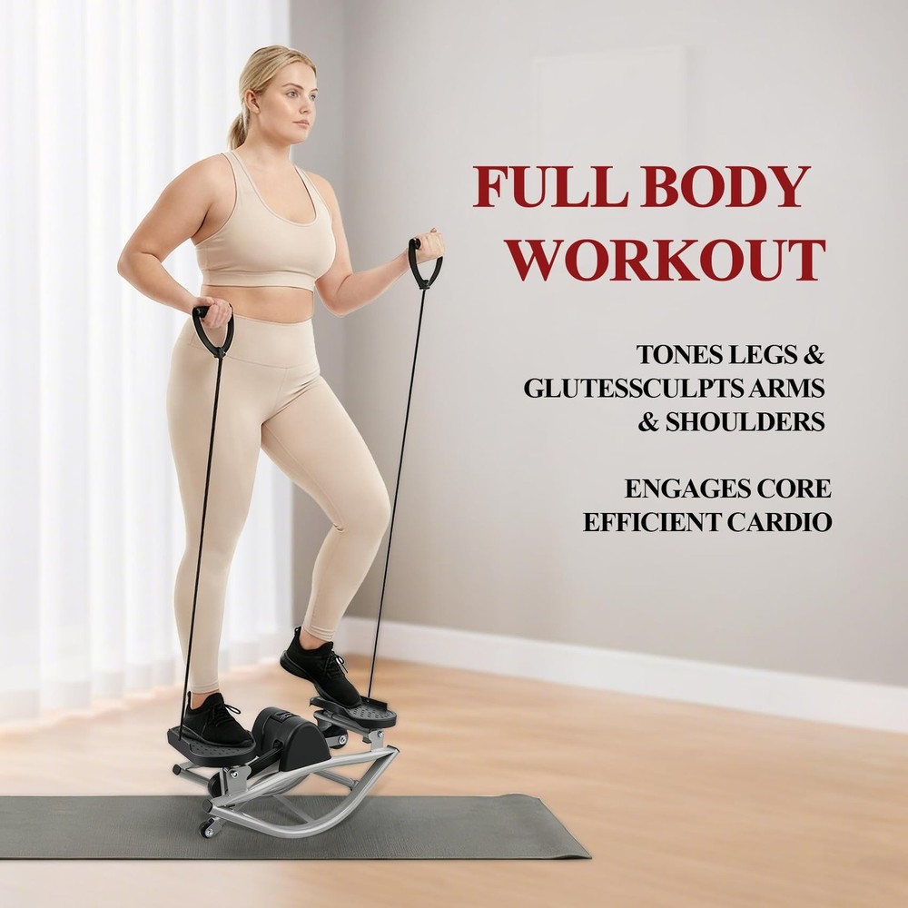Rock Stepper, Side to Side Rocker Stepper Machine, Low-Impact Lateral Stepper...