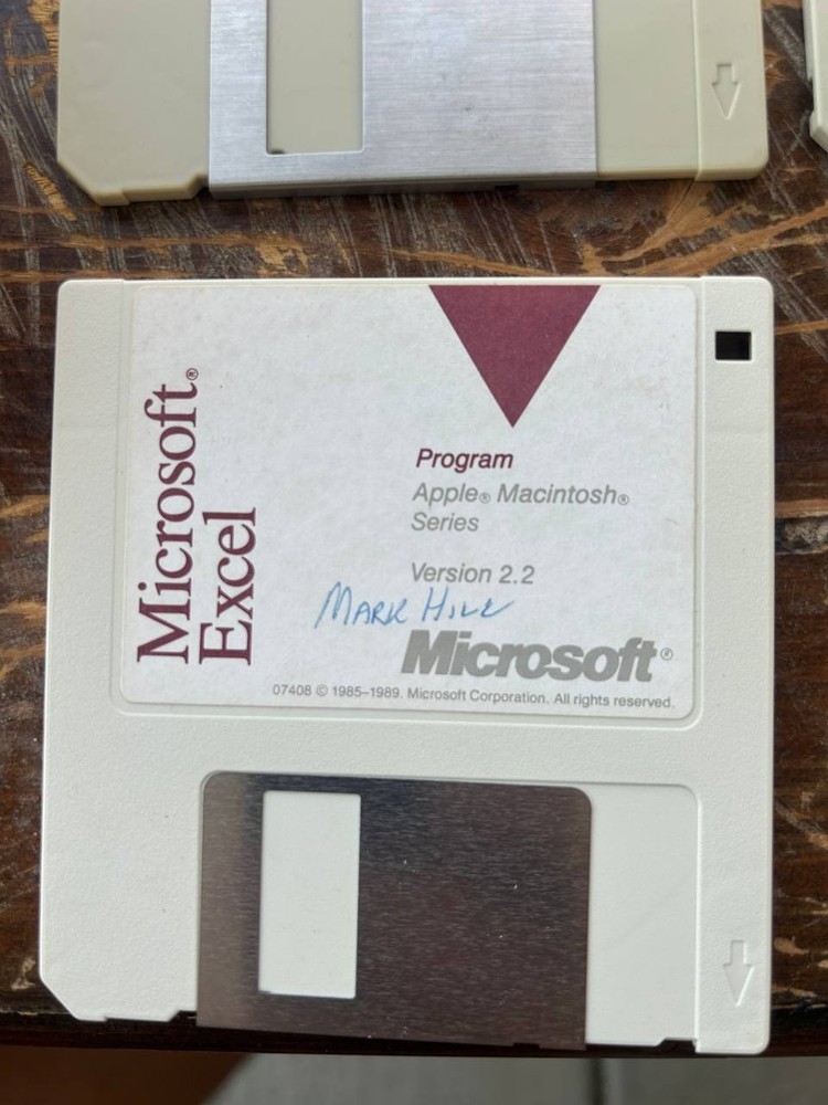 Vintage Microsoft Excel Macintosh Software 6-Disk Set Manuals Sampler