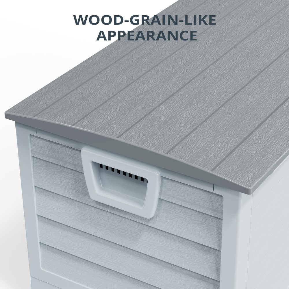 Protable Folding 75 Gallon Deck Box Outdoor Storage Box Patio Fast Installation
