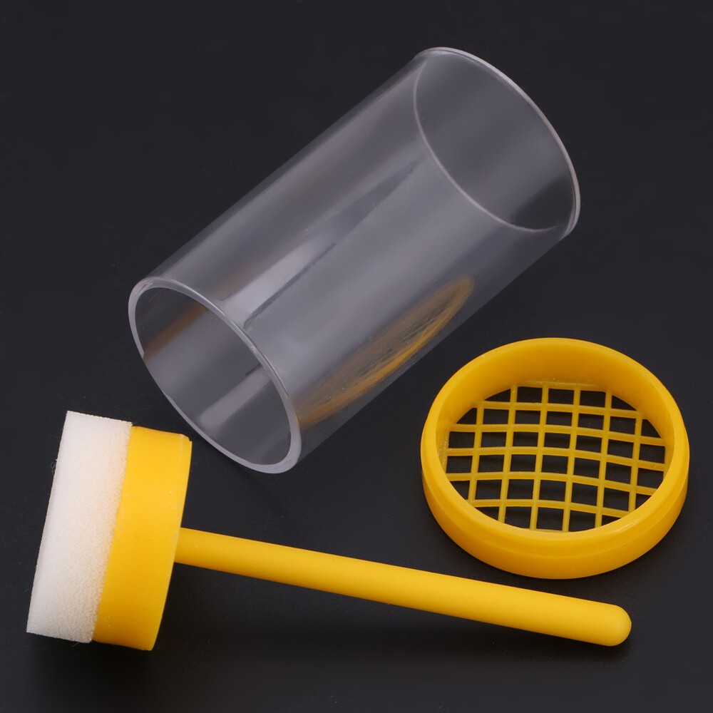 1pc Queen Bee Marker Marking Cage Bottle & Soft Plunger Beekeeping Tackle Tool