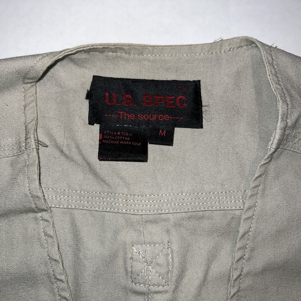 U.S. Spec Tactical Tan Multi Pocket All-Weather Vest Medium