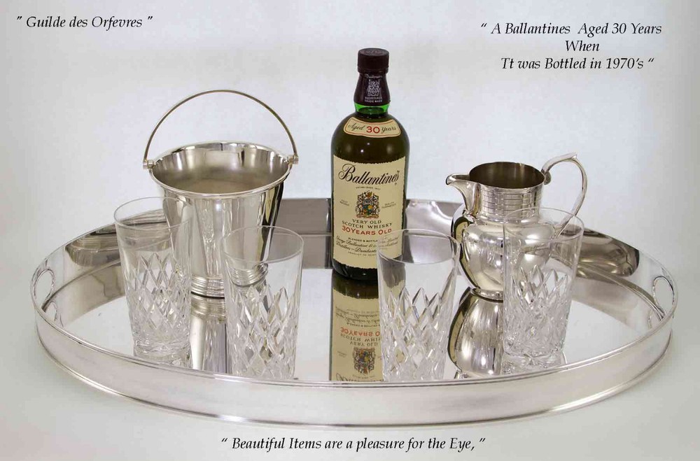 Large Silver Gallery Tray Large 26 in. Quality Silver
