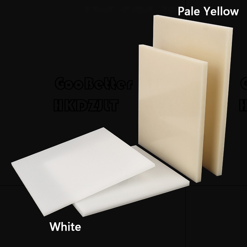Nylon 6 Sheet – White & Pale Yellow Plastic Block Extruded Sheet Panel PA66