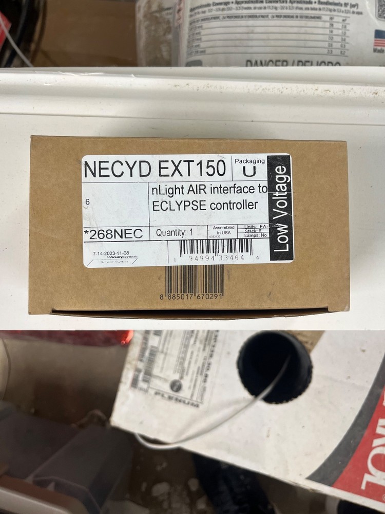 Acuity lith NECYD EXT150 AIR Adapter's Extender