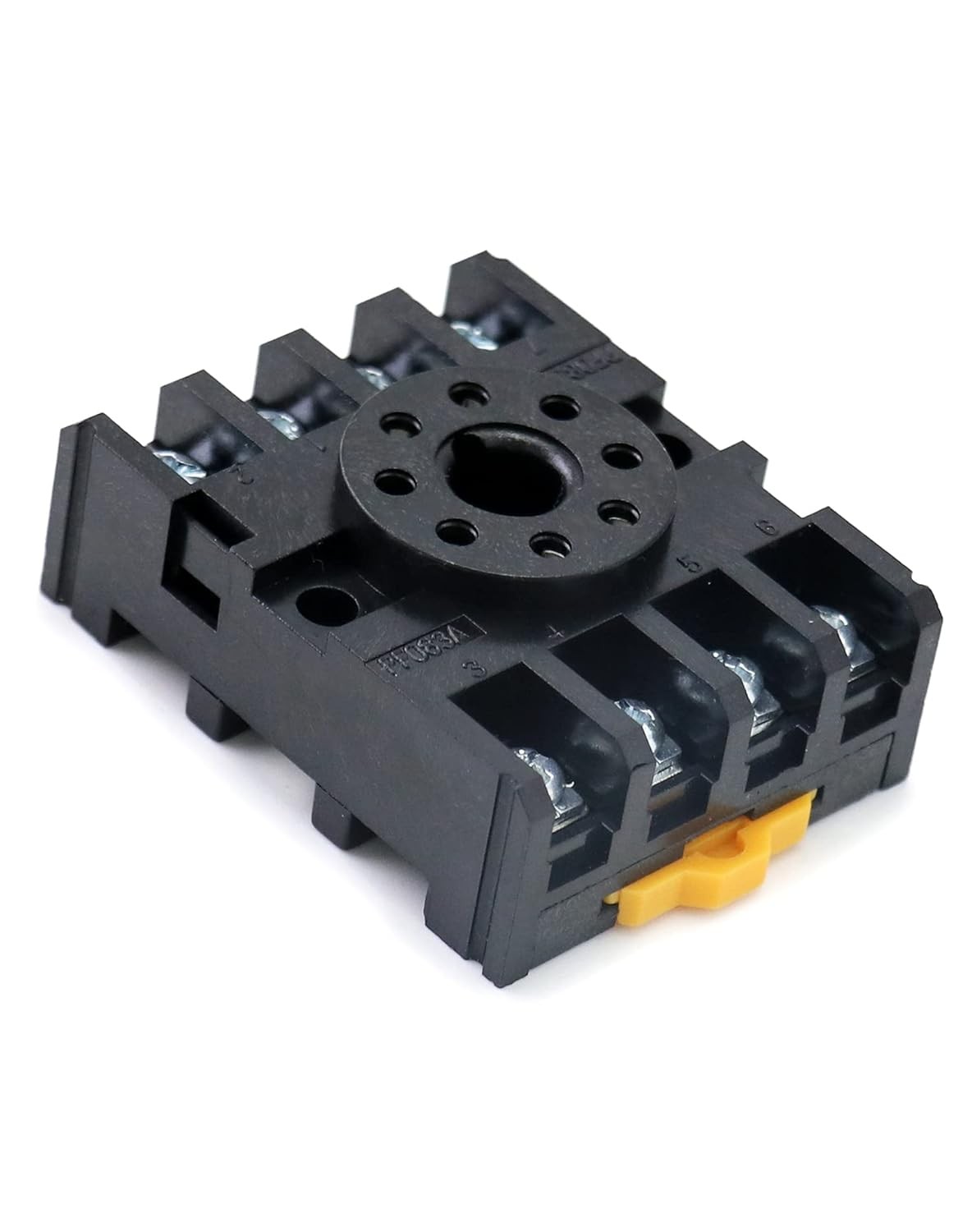 QWORK 8 Pins Relay Socket, 4 Pack 600 V 10 Amp Octal Socket with 4