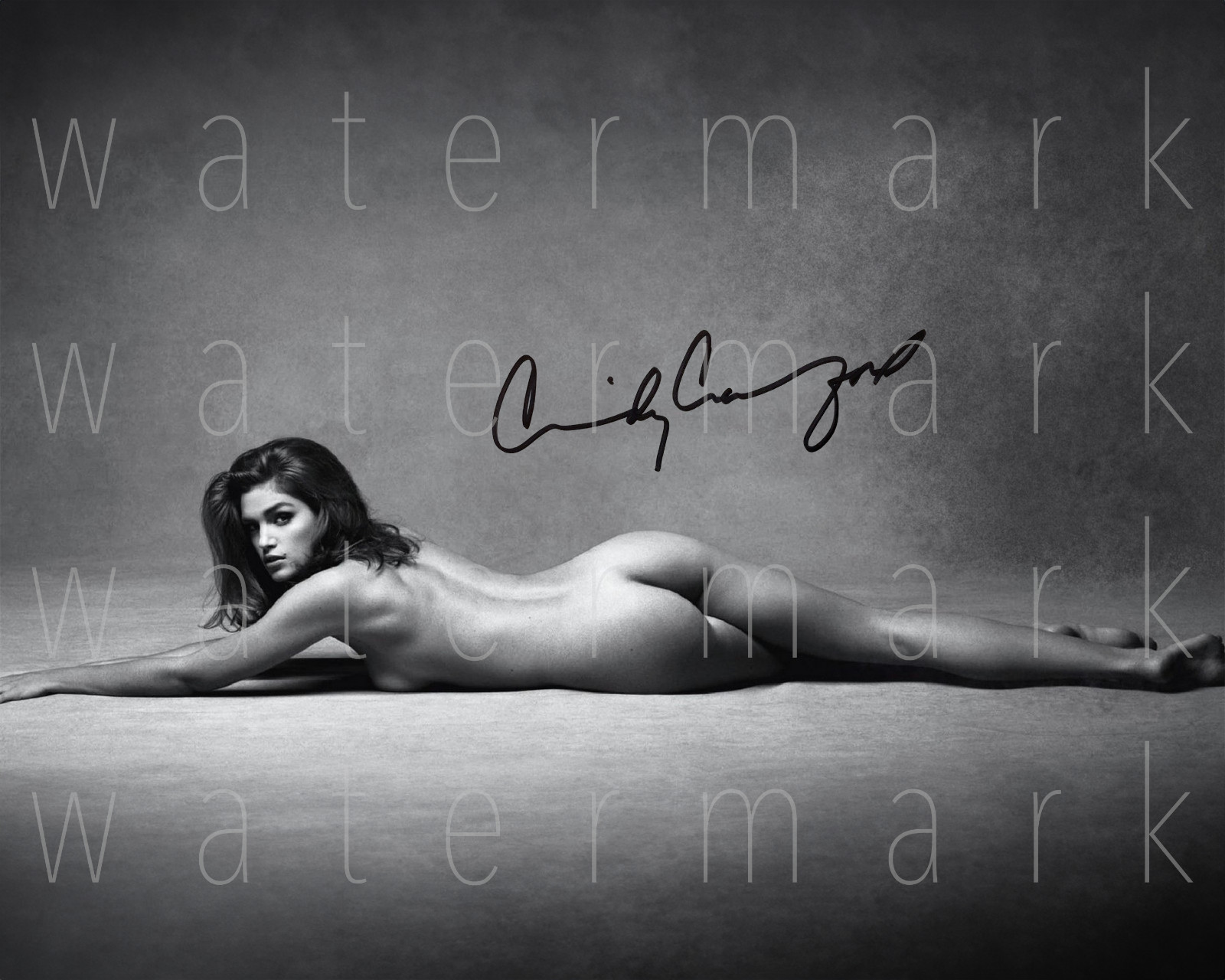 Cindy Crawford sexy hot signed 8X10 inch print photo poster picture autograph RP