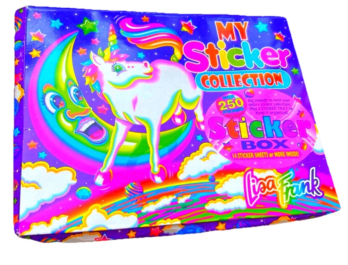 Lisa Frank Sticker Box Unicorn Markie