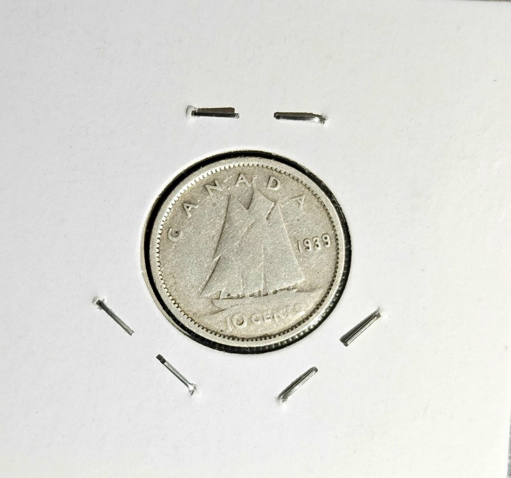 1939 Canada 10 Cent. 80% Silver. (CANH)