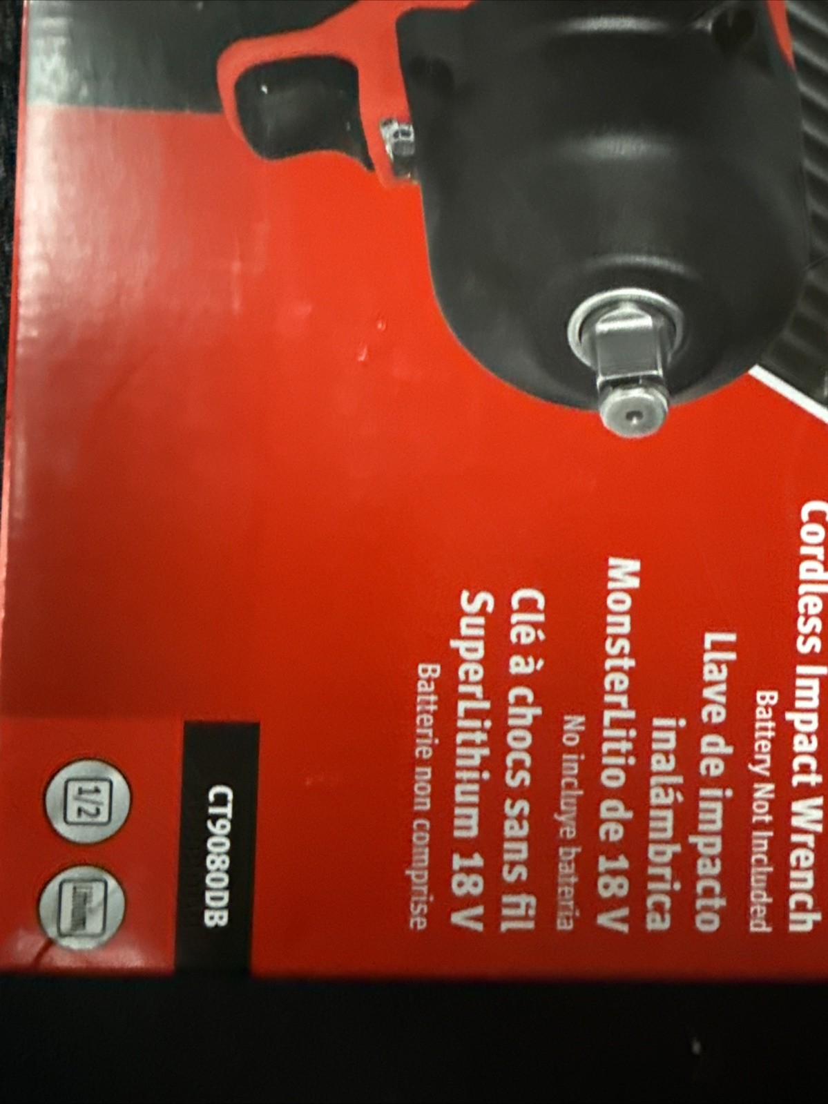 For Snap-on Lithium Ion CT9080DB 18V 18 Volt cordless 1/2" impact Wrench Gun