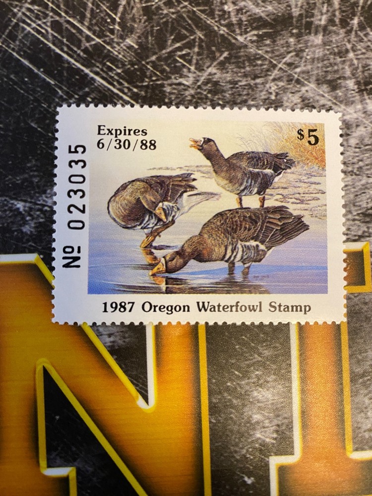 1987 Oregon State Duck Stamp,