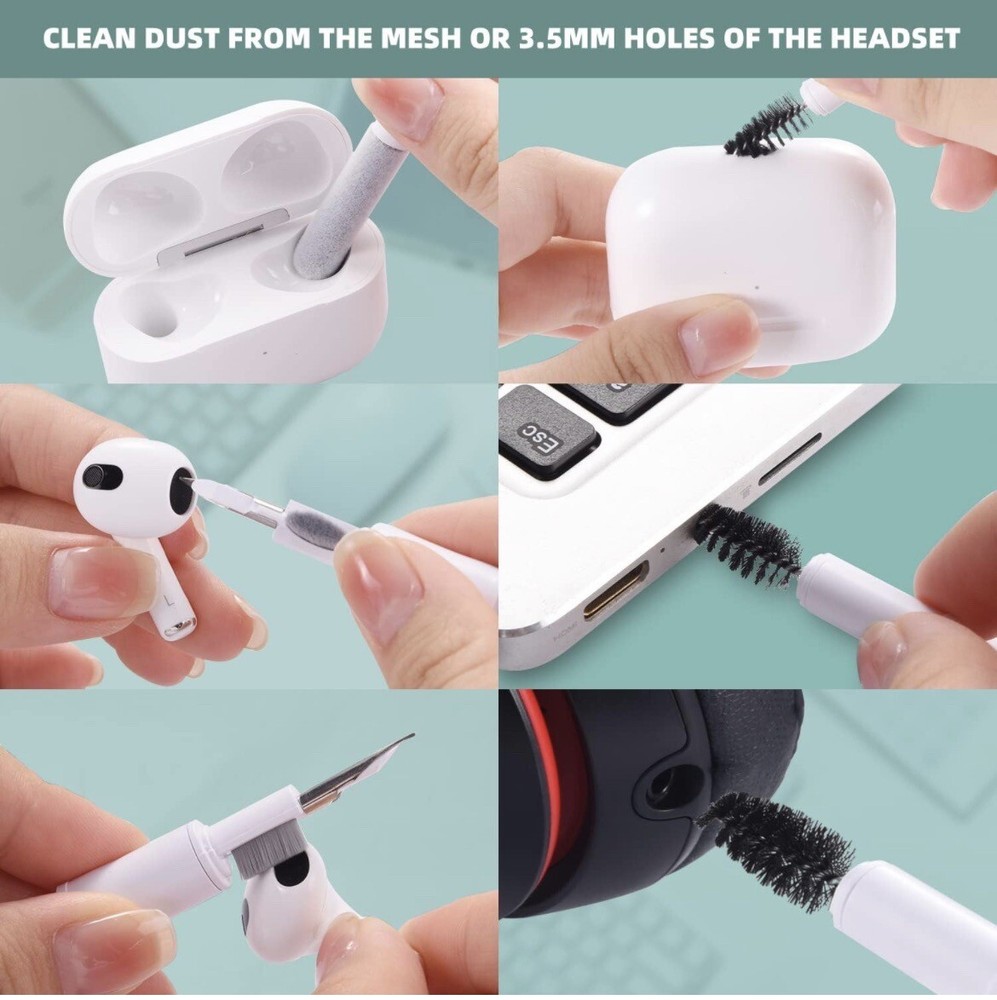 Cleaner Kit for Airpod, iPhone Cleaning Kit, Multi-Function Airpod Cleaner Kit