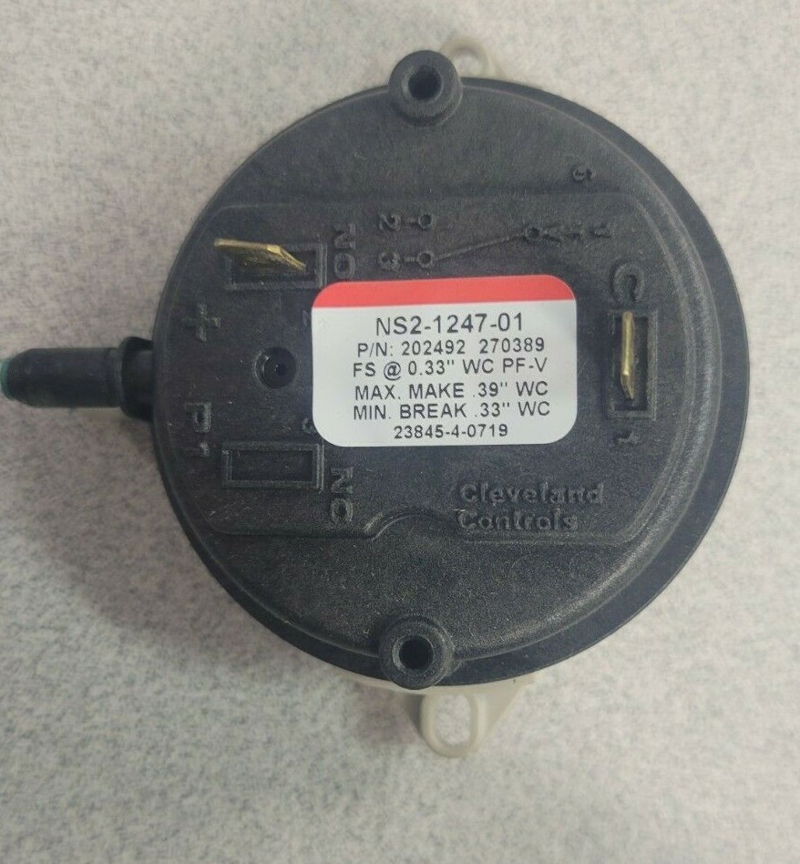 Reznor 270389 Pressure Switch .33" WC