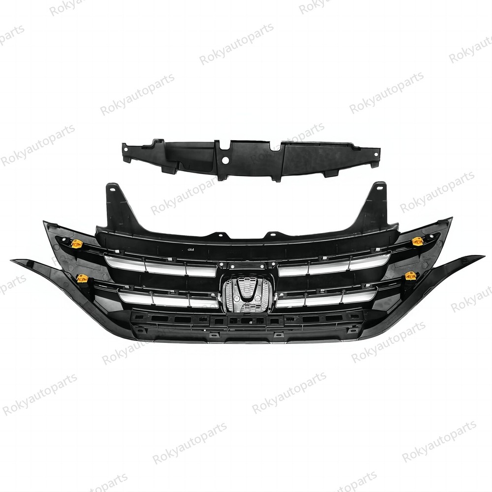9PC For CR-V 2012-2014 Front Chrome Grille Fog lights Bumper Headlight Brackets