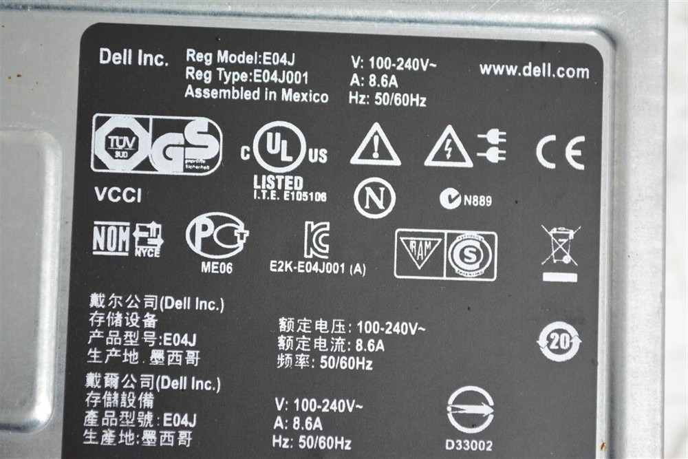 Dell E04J EqualLogic PS4100 24-Bay Storage Array 0XM3KX SEE NOTES
