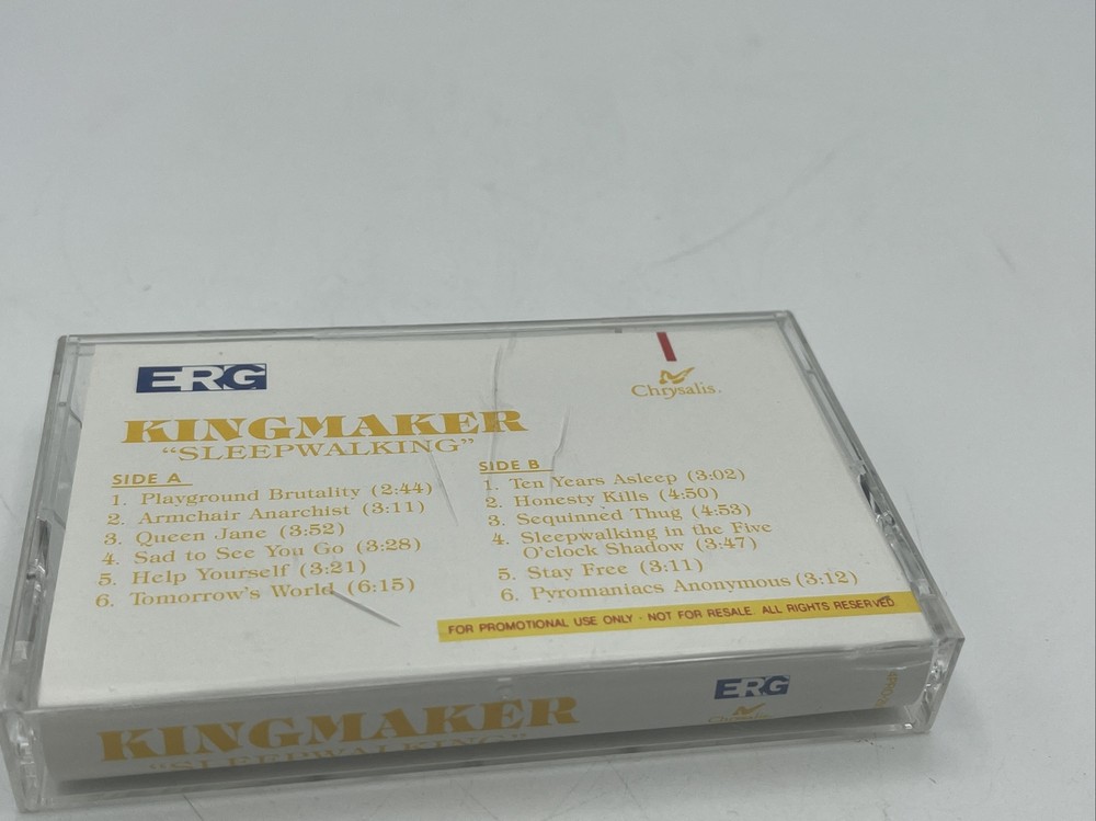 Kingmaker Sleepwalking (Cassette) RARE promo Advance