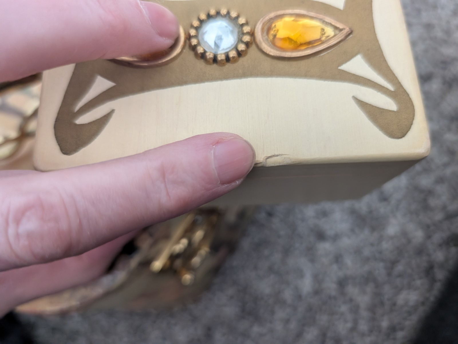 Rockabilly Enid Collins Original Box Bag Love Design Jeweled Handbag