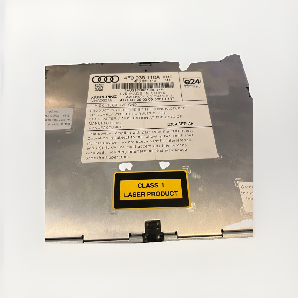 Audi A6 2010 C6 Cd 6 DISC Changer Headunit - 4F0035110A