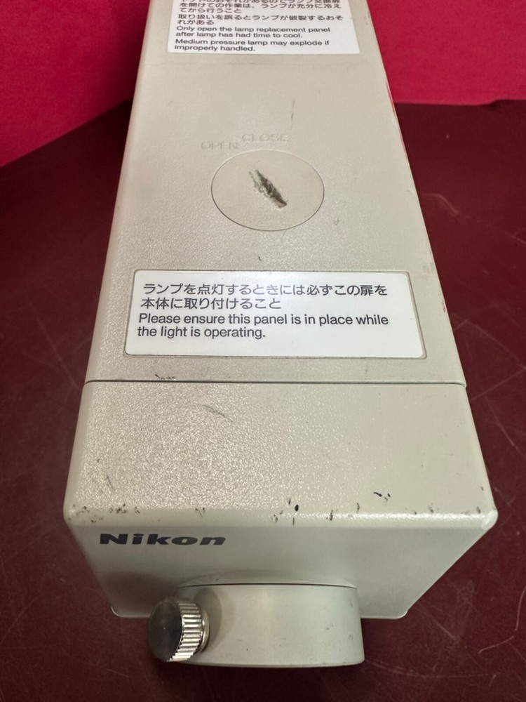 AS IS POWERS ON Nikon RLS-100 Microscope Halogen Light Source