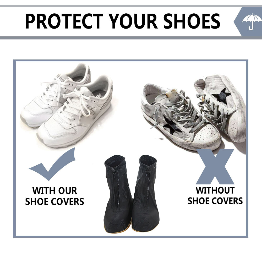 Anti-slip Silicone Rain Shoe Covers Reusable Waterproof Shoes Cover Protector