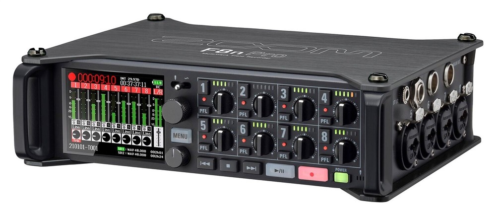 Zoom F8n Pro 8-Input / 10-Track Multitrack Field Recorder