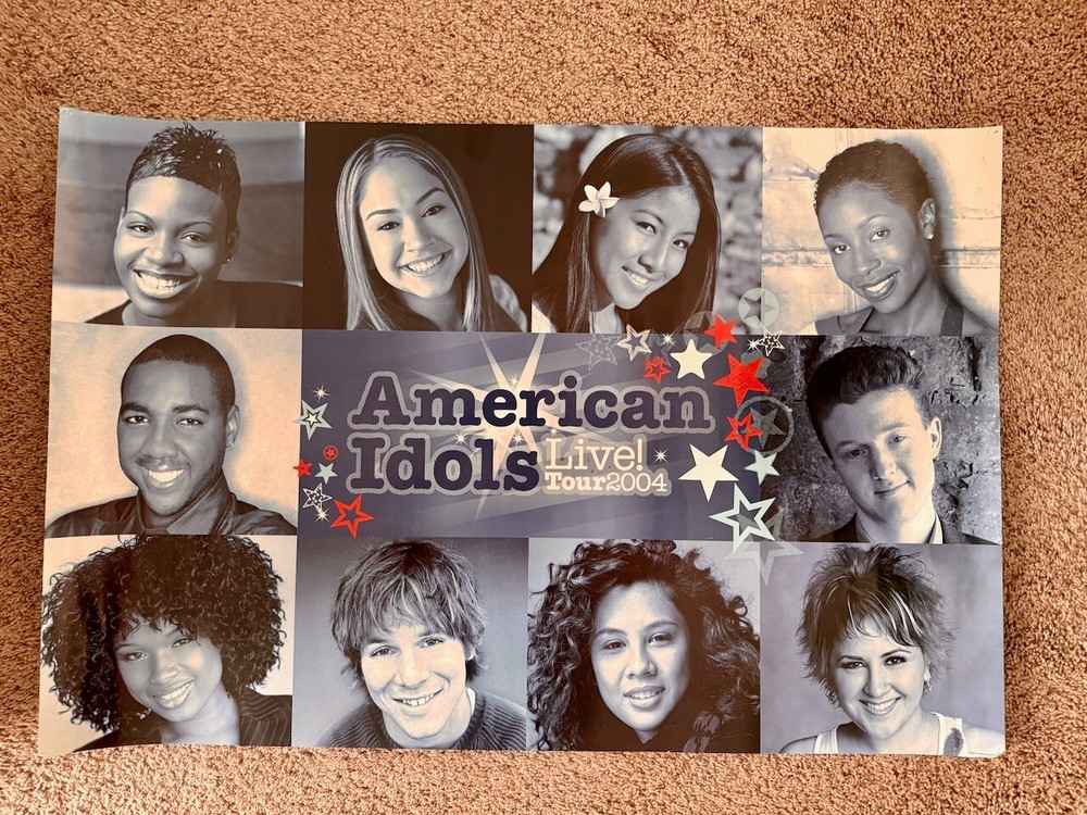 American Idols Live Tour 2004 Poster 24"x36" Fantasia Jennifer Hudson Season 3
