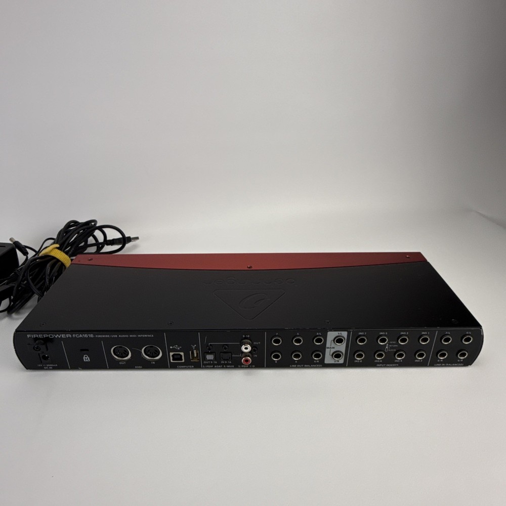 Behringer FCA1616 FireWire/USB Audio/ADAT/MIDI Interface with Cables