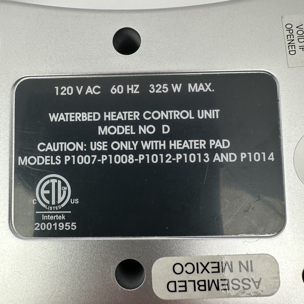 InnoMax Thermal Guardian Touch Temp D Replacement Waterbed Heater Control Unit